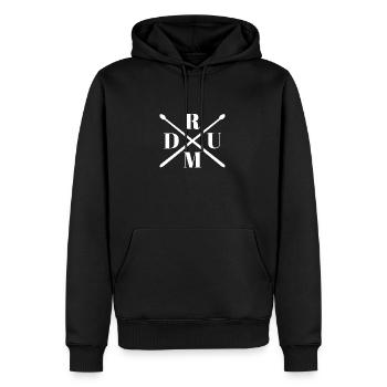 Drummers Drummers Drummers Drummers - Men’s Premium Organic Hoodie - black - Front - Nico (187cm)