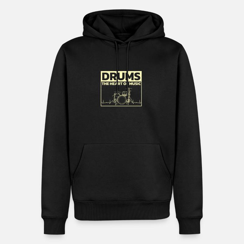 Drummers Drummers Drummers Drummers - Men’s Premium Organic Hoodie - black