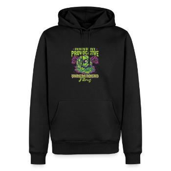 Underground Film, Independent Cinema, Horror - Männer Premium Bio Hoodie - Schwarz - Vorne - Nico (187cm)