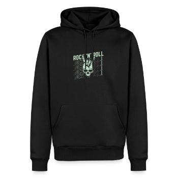Musique Rock 'n' Roll, Danse, Concert, Festival - Sweat à capuche Premium bio Homme - noir - Devant - Nico (187cm)
