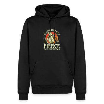 Goth Rock Satan Girl Woman Festivals Death Metal - Männer Premium Bio Hoodie - Schwarz - Vorne - Nico (187cm)