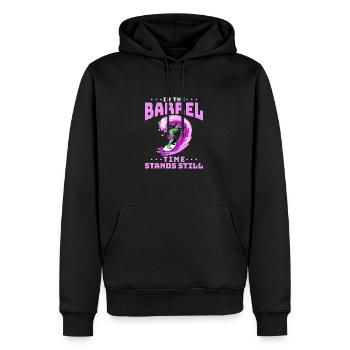 Surf, kitesurf, wakeboard, beach surfers - Sweat à capuche Premium bio Homme - noir - Devant - Nico (187cm)
