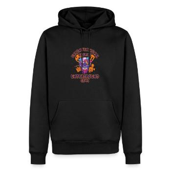 Underground Film, Independent Cinema, Horror - Männer Premium Bio Hoodie - Schwarz - Vorne - Nico (187cm)