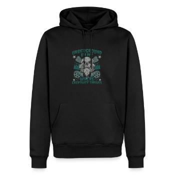 Underground Film, Independent Cinema, Horror - Männer Premium Bio Hoodie - Schwarz - Vorne - Nico (187cm)