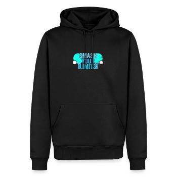 Tenue Club Joueur de Tennis de Table Club! - Sweat à capuche Premium bio Homme - noir - Devant - Nico (187cm)