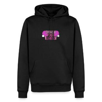 Tenue Club Joueur de Tennis de Table Club! - Sweat à capuche Premium bio Homme - noir - Devant - Nico (187cm)