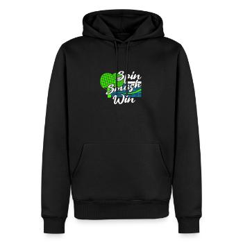 Tenue Club Joueur de Tennis de Table Club! - Sweat à capuche Premium bio Homme - noir - Devant - Nico (187cm)
