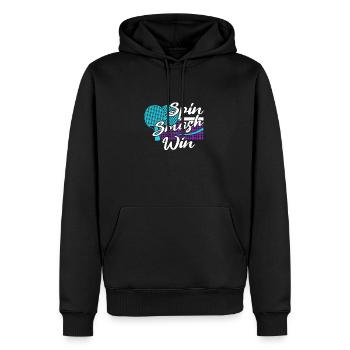 Tenue Club Joueur de Tennis de Table Club! - Sweat à capuche Premium bio Homme - noir - Devant - Nico (187cm)