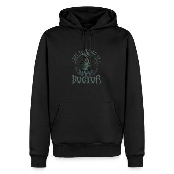 Horror Plague Doctor Film Festival Halloween Zombie - Men’s Premium Organic Hoodie - black - Front - Nico (187cm)