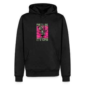 Horror Plague Doctor Film Festival Halloween Zombie - Men’s Premium Organic Hoodie - black - Front - Nico (187cm)