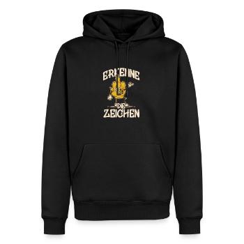Erkenne die Zeichen! Party Disco Konzert Festival - Männer Premium Bio Hoodie - Schwarz - Vorne - Nico (187cm)