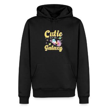 Mignon de la galaxie! Fille mignonne, enfants, petite fille - Sweat à capuche Premium bio Homme - noir - Devant - Nico (187cm)
