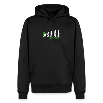 Alien, UFO, UAP, Space, Space Flying Object - Men’s Premium Organic Hoodie - black - Front - Nico (187cm)