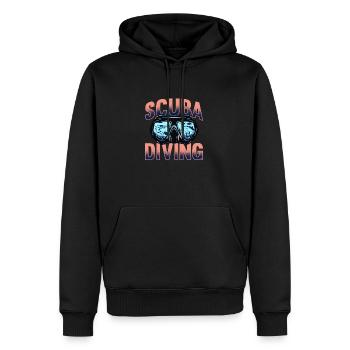 Scuba Diving, Scuba Diving, Holiday Sea Diver - Men’s Premium Organic Hoodie - black - Front - Nico (187cm)