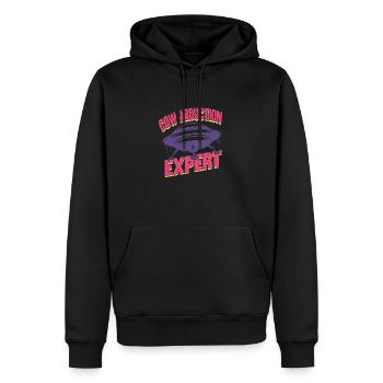 Alien, UFO, UAP, Space, Space Flying Object - Men’s Premium Organic Hoodie - black - Front - Nico (187cm)