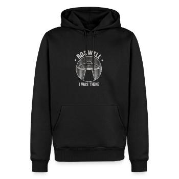 Alien, UFO, UAP, Space, Weltraum Flugobjekt - Männer Premium Bio Hoodie - Schwarz - Vorne - Nico (187cm)