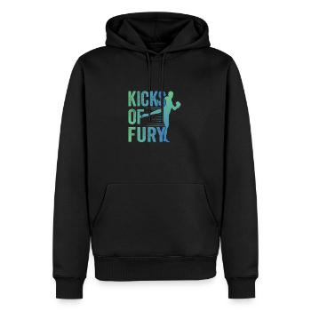 Kickboxer Martial Arts Kickboxing Kickboxen - Männer Premium Bio Hoodie - Schwarz - Vorne - Nico (187cm)