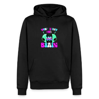 Alien, UFO, UAP, Space, Weltraum Flugobjekt - Männer Premium Bio Hoodie - Schwarz - Vorne - Nico (187cm)