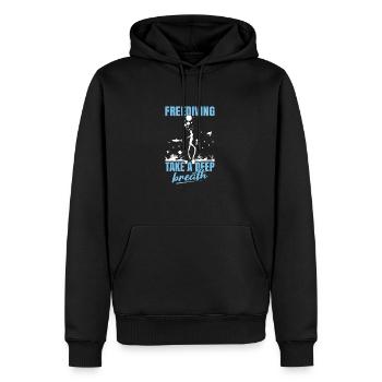 Plongée, Apnée Plongée, Apnée No Limit Apnée Apnée - Sweat à capuche Premium bio Homme - noir - Devant - Nico (187cm)