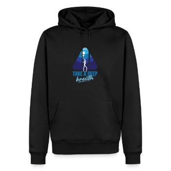 Plongée, Apnée Plongée, Apnée No Limit Apnée Apnée - Sweat à capuche Premium bio Homme - noir - Devant - Nico (187cm)