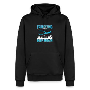 Plongée, Apnée Plongée, Apnée No Limit Apnée Apnée - Sweat à capuche Premium bio Homme - noir - Devant - Nico (187cm)