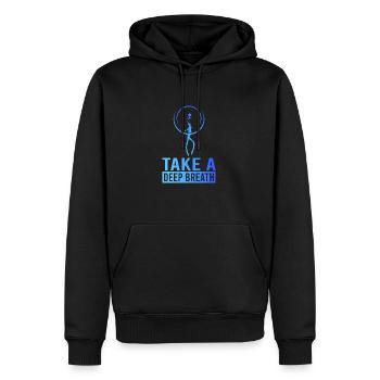 Diving, Apnea Diving, Apnea No Limit Freediving - Men’s Premium Organic Hoodie - black - Front - Nico (187cm)