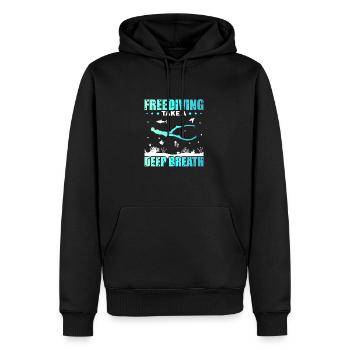 Plongée, Apnée Plongée, Apnée No Limit Apnée Apnée - Sweat à capuche Premium bio Homme - noir - Devant - Nico (187cm)