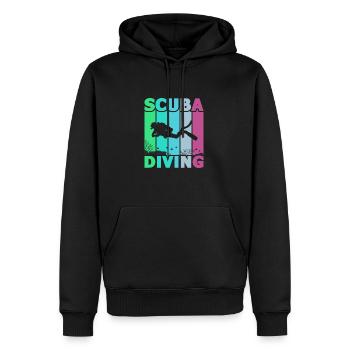 Diving, Apnea Diving, Apnea No Limit Freediving - Men’s Premium Organic Hoodie - black - Front - Nico (187cm)