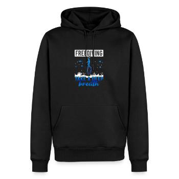 Plongée, Apnée Plongée, Apnée No Limit Apnée Apnée - Sweat à capuche Premium bio Homme - noir - Devant - Nico (187cm)