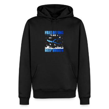 Plongée, Apnée Plongée, Apnée No Limit Apnée Apnée - Sweat à capuche Premium bio Homme - noir - Devant - Nico (187cm)