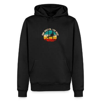 Plongée, Apnée Plongée, Apnée No Limit Apnée Apnée - Sweat à capuche Premium bio Homme - noir - Devant - Nico (187cm)