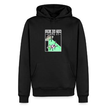 Alien, UFO, UAP, Space, Weltraum Flugobjekt - Männer Premium Bio Hoodie - Schwarz - Vorne - Nico (187cm)