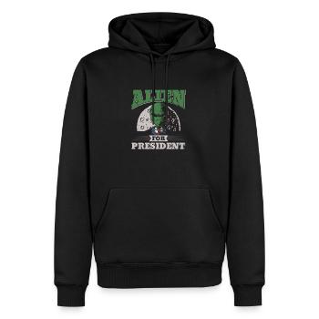 Alien, UFO, UAP, Space, Weltraum Flugobjekt - Männer Premium Bio Hoodie - Schwarz - Vorne - Nico (187cm)
