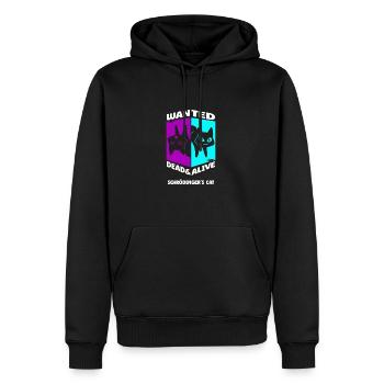 Physik Quanten Nerd Dead Alive Schrödingers Katze - Männer Premium Bio Hoodie - Schwarz - Vorne - Nico (187cm)