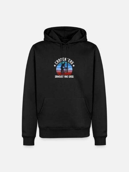 carpenter, carpenter, woodworker, carpenter, - Men’s Premium Organic Hoodie - black