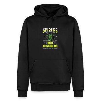 Vogelspinne Tarantula Terraristik Amphibie Spinne - Männer Premium Bio Hoodie - Schwarz - Vorne - Nico (187cm)