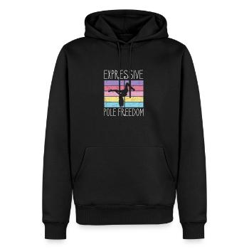 Pole Dance Dancer, Pole Dancing, Pole Dancing - Men’s Premium Organic Hoodie - black - Front - Nico (187cm)