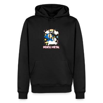 Goth Rock Satan Einhorn Festivals Death Metal - Männer Premium Bio Hoodie - Schwarz - Vorne - Nico (187cm)