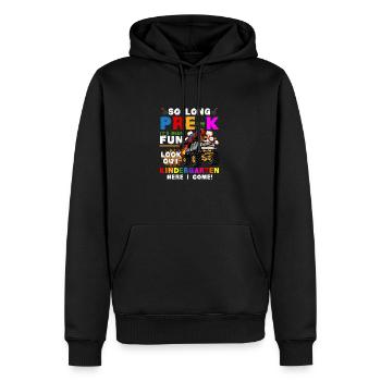 Remise des diplômes de la maternelle Dino Dinosaure T-Rex Fun - Sweat à capuche Premium bio Homme - noir - Devant - Nico (187cm)