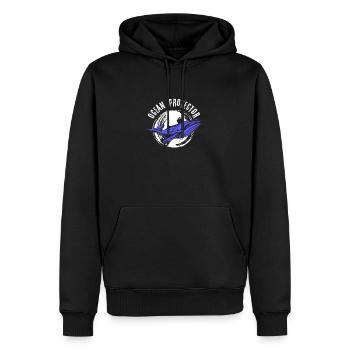 Protection de l’environnement, Conservation de la nature, Protecteur des océans, Planète - Sweat à capuche Premium bio Homme - noir - Devant - Nico (187cm)