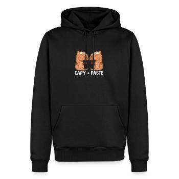 IT Geek, PC Accessories Storage Devices Evolution - Men’s Premium Organic Hoodie - black - Front - Nico (187cm)