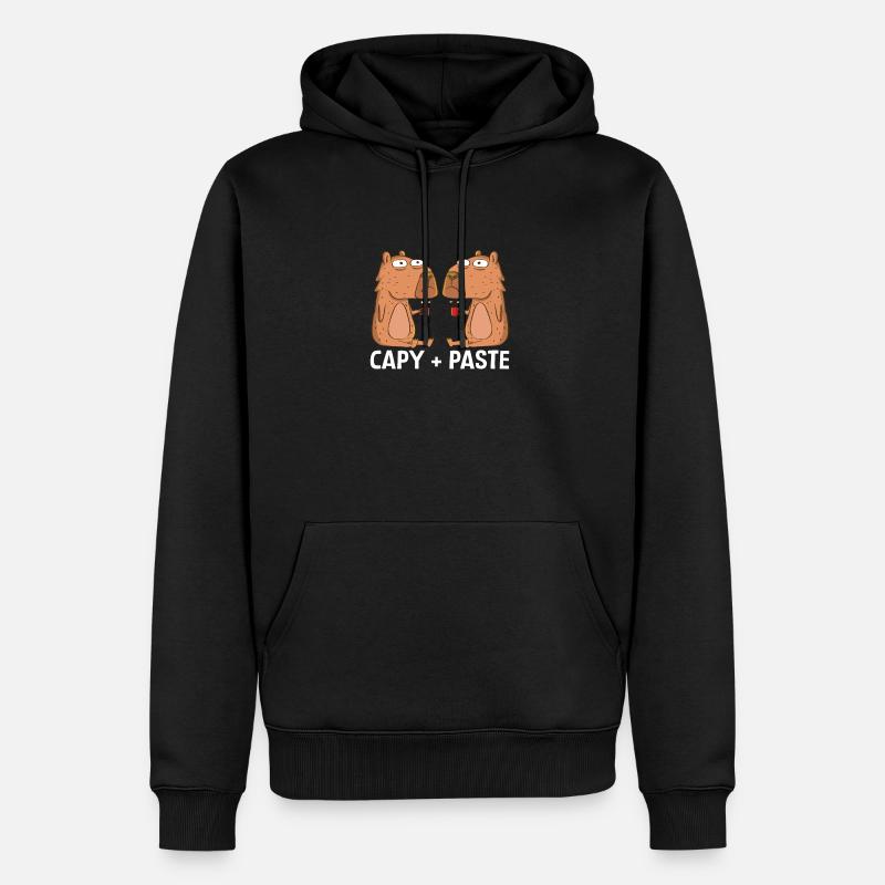 Programmierer Wombat Software Computer PC - Männer Premium Bio Hoodie - Schwarz