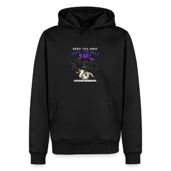 Motivation Arts Martiaux Jiu-Jitsu Brésilien - Sweat à capuche Premium bio Homme - noir - Devant - Nico (187cm)