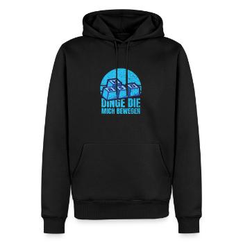 IT Geek, PC Accessories Storage Devices Evolution - Men’s Premium Organic Hoodie - black - Front - Nico (187cm)
