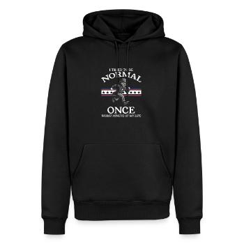 Lustig - Ich Habe Einmal Versucht, Normal Zu Sein - Männer Premium Bio Hoodie - Schwarz - Vorne - Nico (187cm)