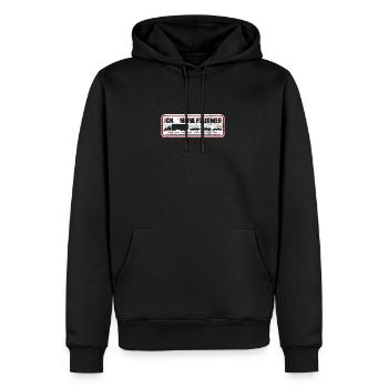 Je veux dire les suiveurs drôle de camionneur chauffeur de camion - Sweat à capuche Premium bio Homme - noir - Devant - Nico (187cm)