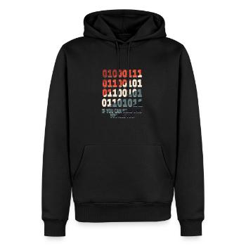 IT Geek, PC Accessories Storage Devices Evolution - Men’s Premium Organic Hoodie - black - Front - Nico (187cm)