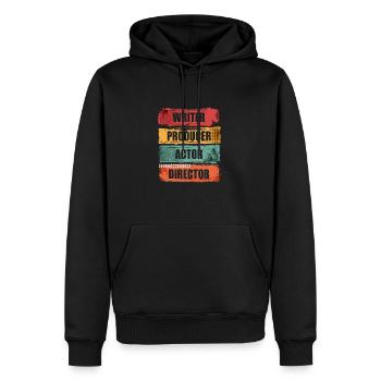 Scahuspieler, auteur, producteur, réalisateur, - Sweat à capuche Premium bio Homme - noir - Devant - Nico (187cm)