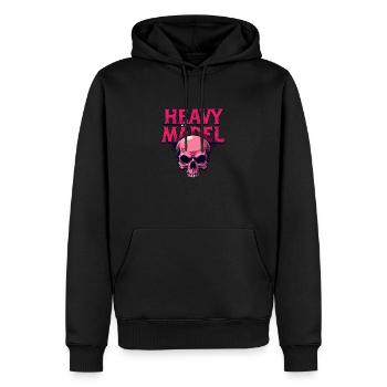 Biker Rocker, Heavy Rock, Punk, Hard Girl Metal - Männer Premium Bio Hoodie - Schwarz - Vorne - Nico (187cm)