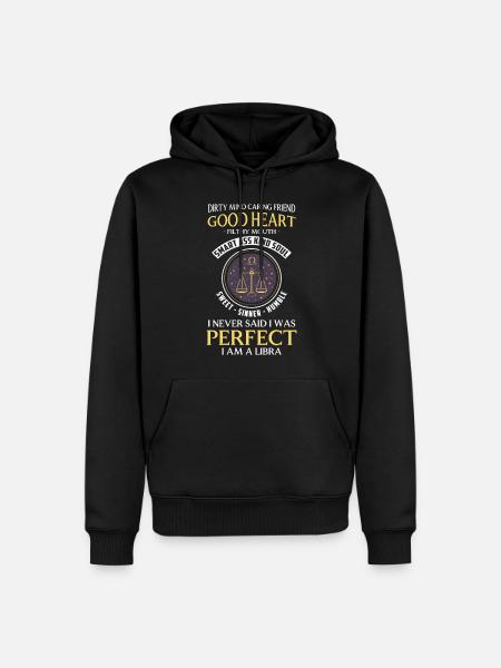 Libra Astrology Superstition Heaven - Men’s Premium Organic Hoodie - black